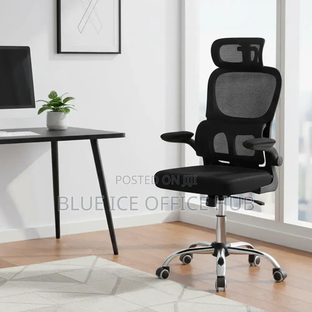 Ergonomic High Back Mesh Office Chair With Headrest Lumbar Support