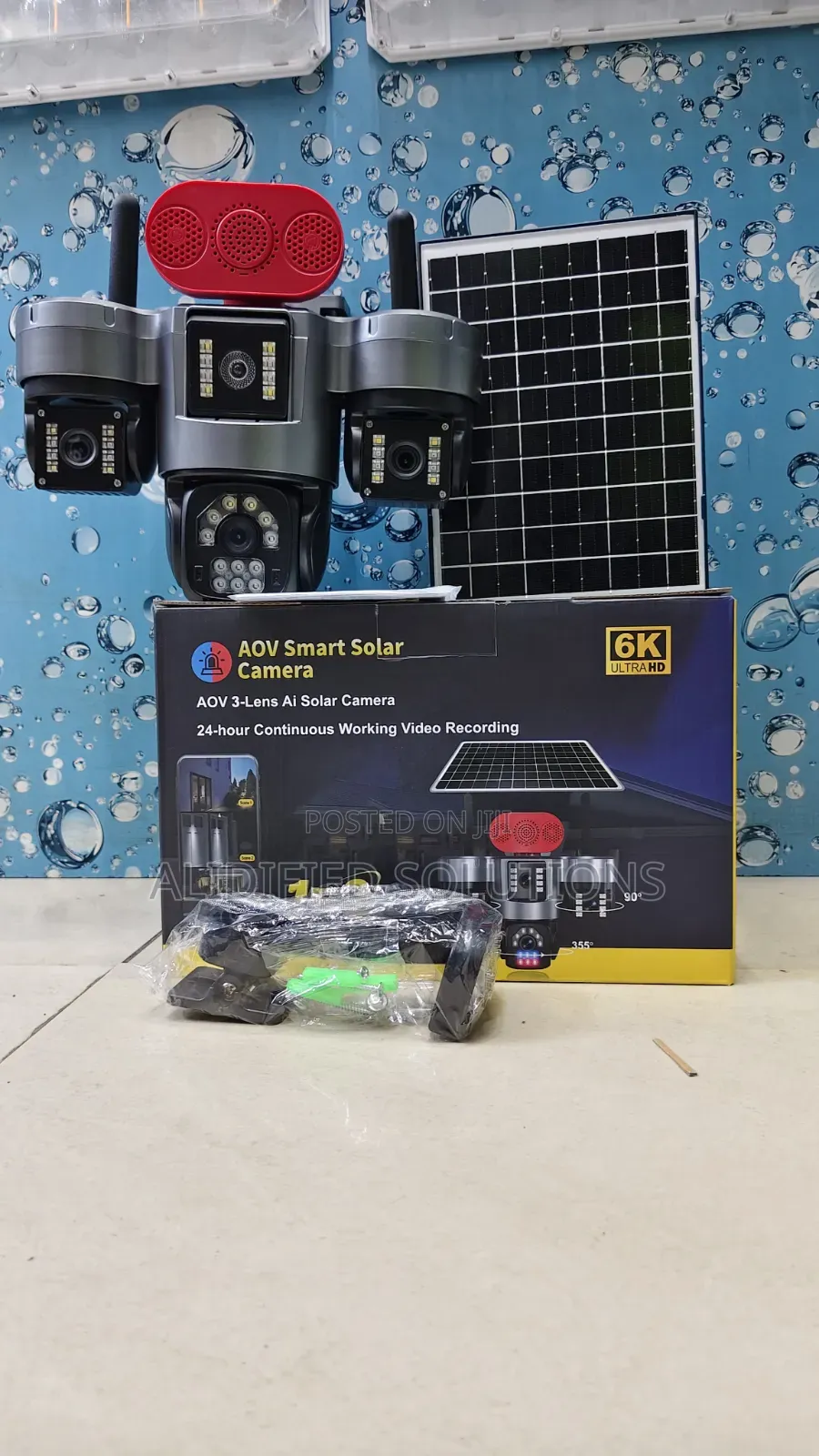Aov 3-Lens Ai Smart Camera With Siren