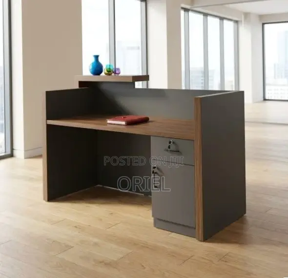Office Reception Desk : 1600MM Visitor Reception Counter Desk