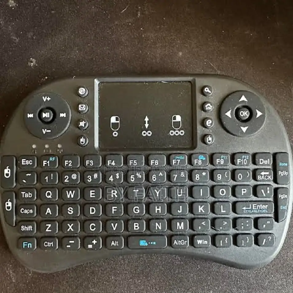 Wireless Mini Keyboard With Backlit, Remote Control and Touchpad