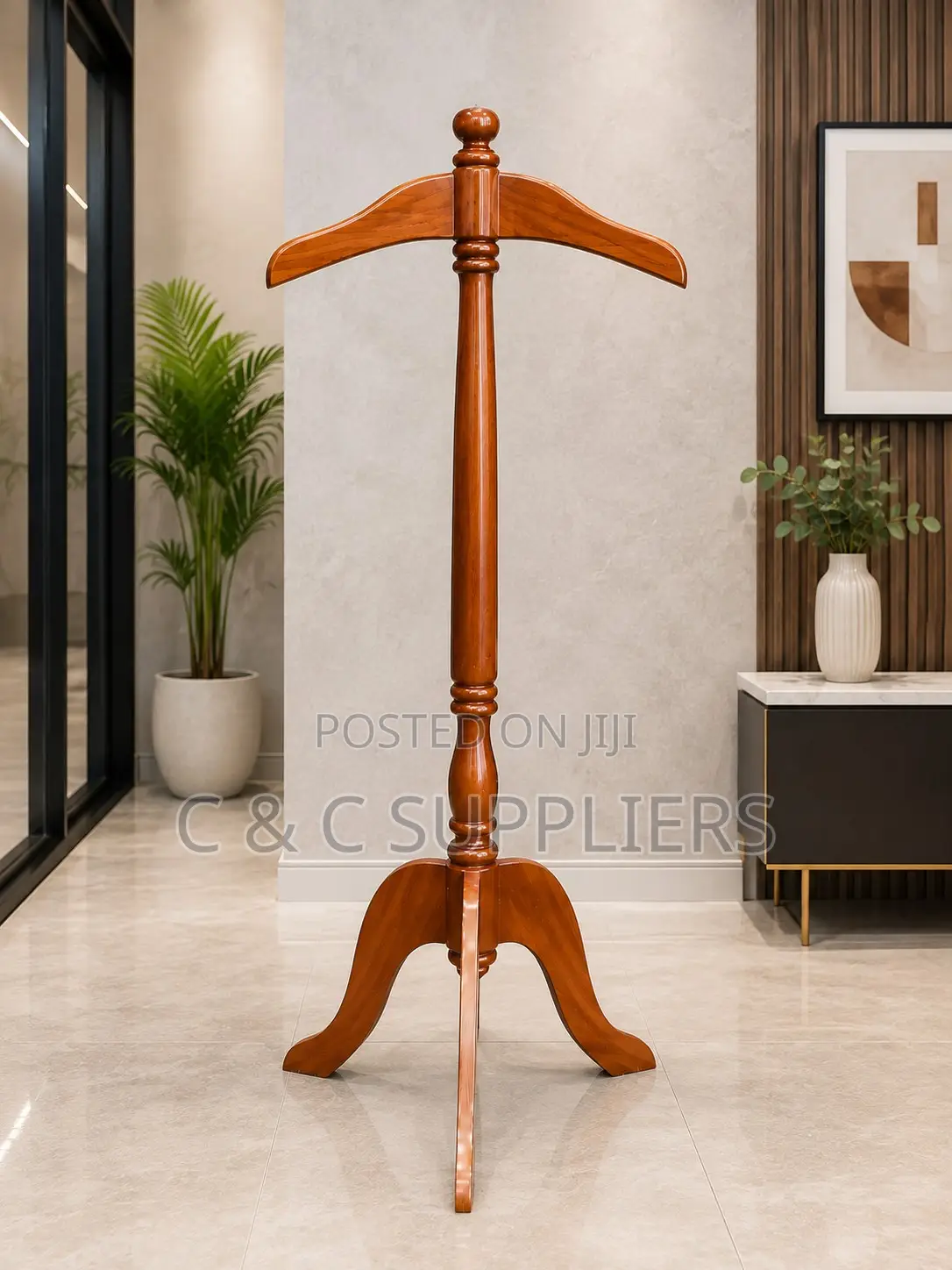 Mahogany Coat Hanger With Stand