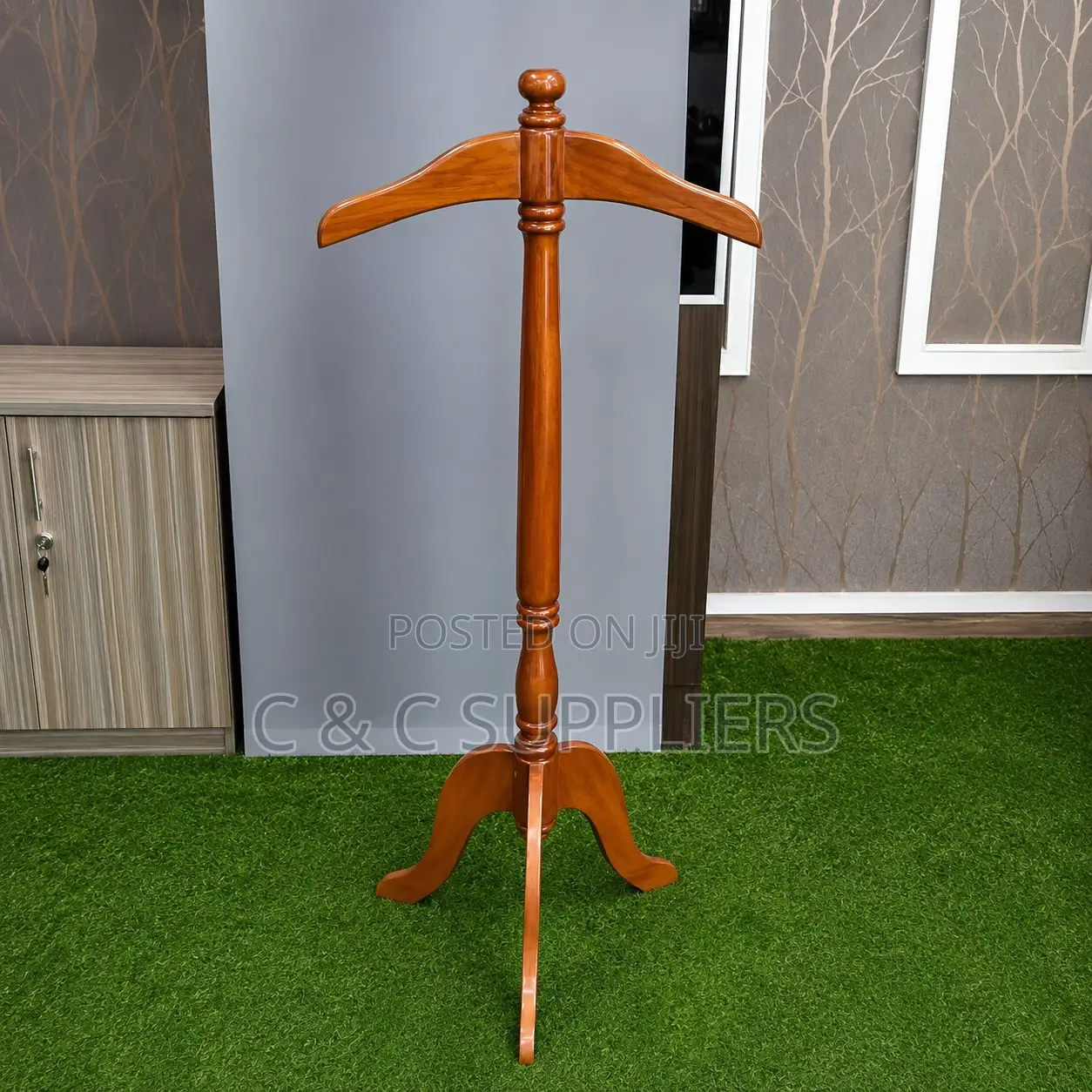 Mahogany Coat Hanger With Stand