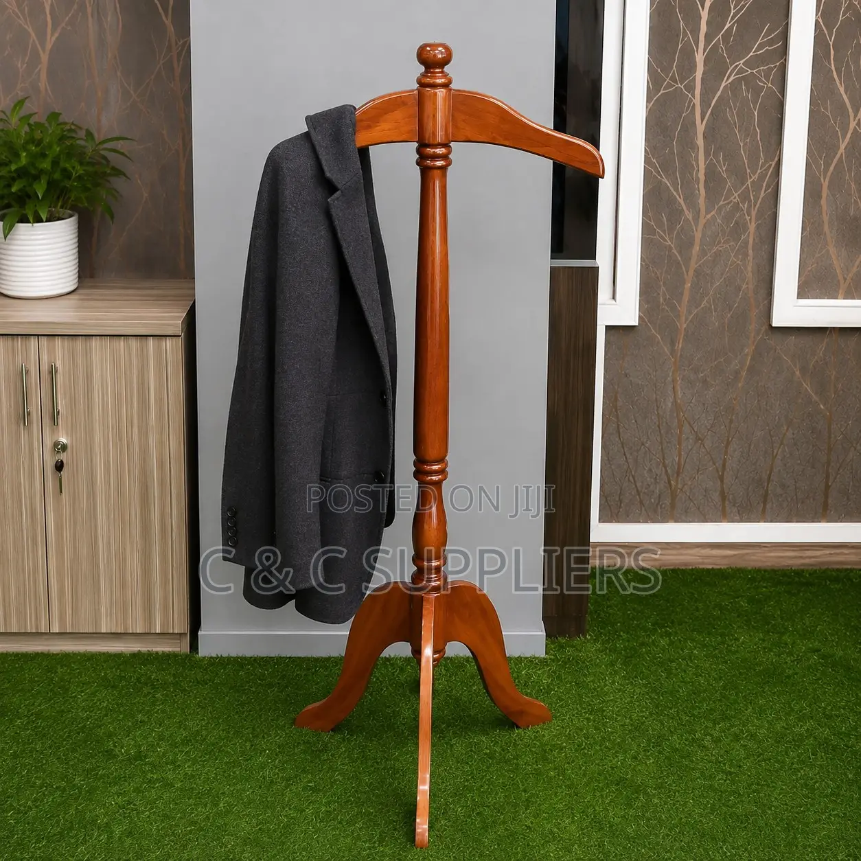 Mahogany Coat Hanger With Stand