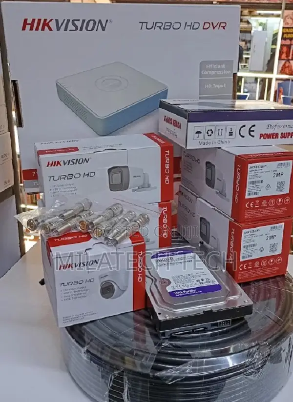 Hikvision 4 Camera CCTV Full Set | 4 Channel DVR Security Kit