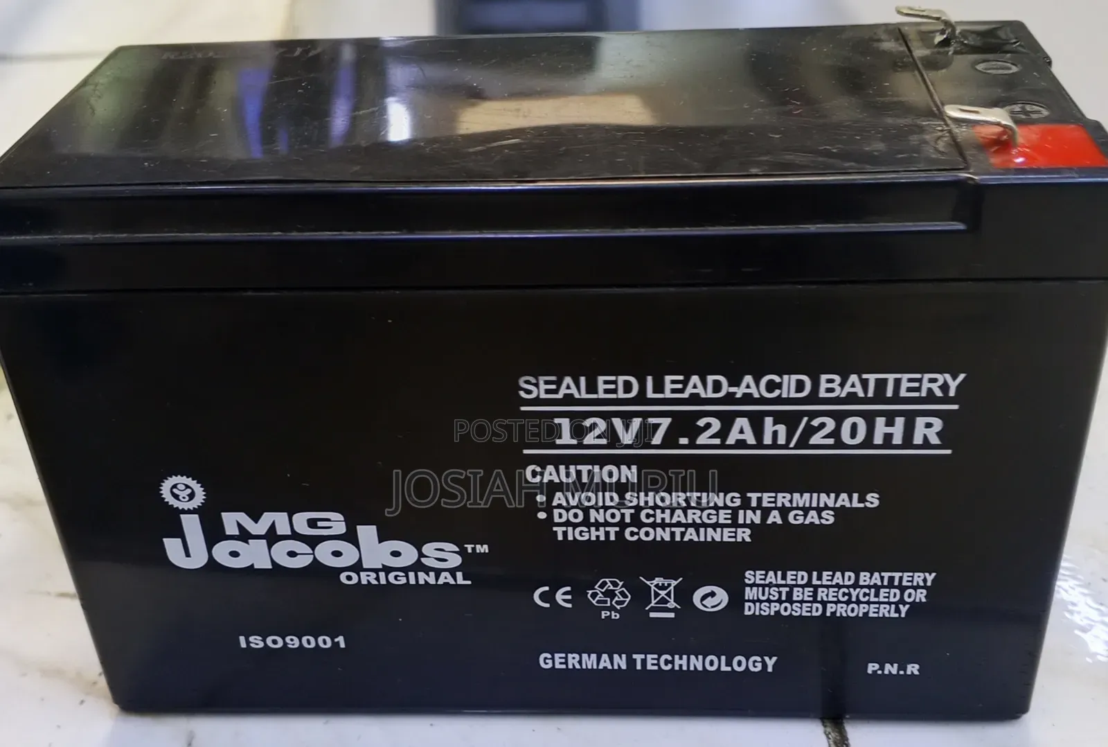 MG Jacobs 12v Rechargeable Batteries