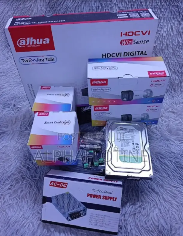 Dahua 4 Channel Full Kit – 2MP Smart Hybrid