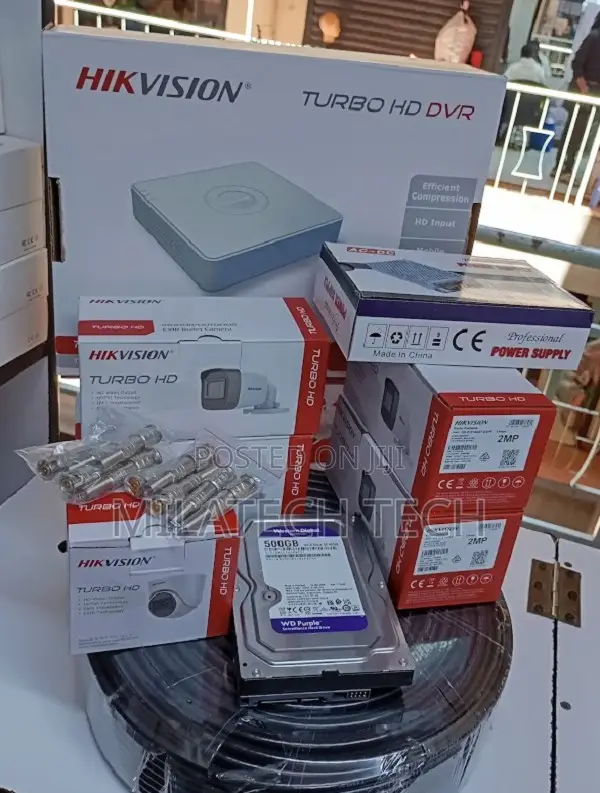 Hikvision 4 Camera Security Kit | 4CH DVR + HDD + Accessories