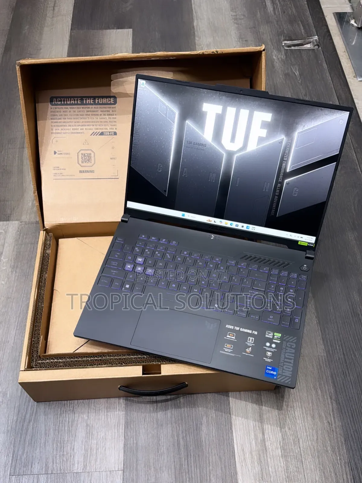 New Laptop Asus TUF Gaming F16 16GB Intel Core i7 SSD 512GB
