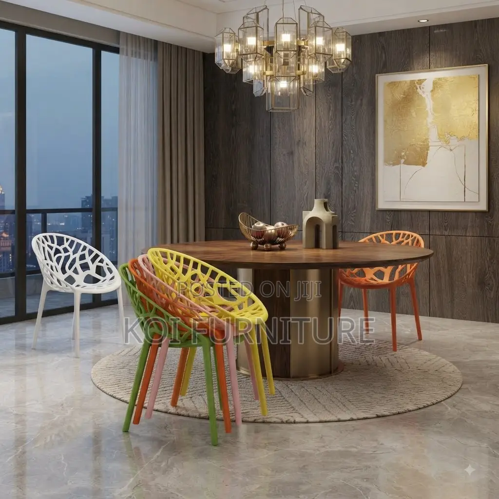 Home Chairs; Plastic Stackable Home Dining Room Chairs