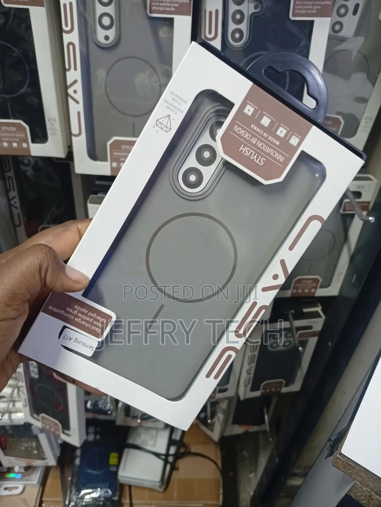 Stylish Grey Matte Magnetic Slim Case for the Samsung Galaxy