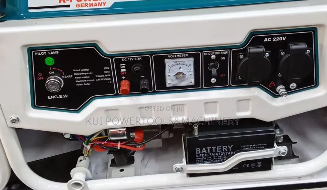 K-Power 3.8KVa Key Start Gasoline Generator