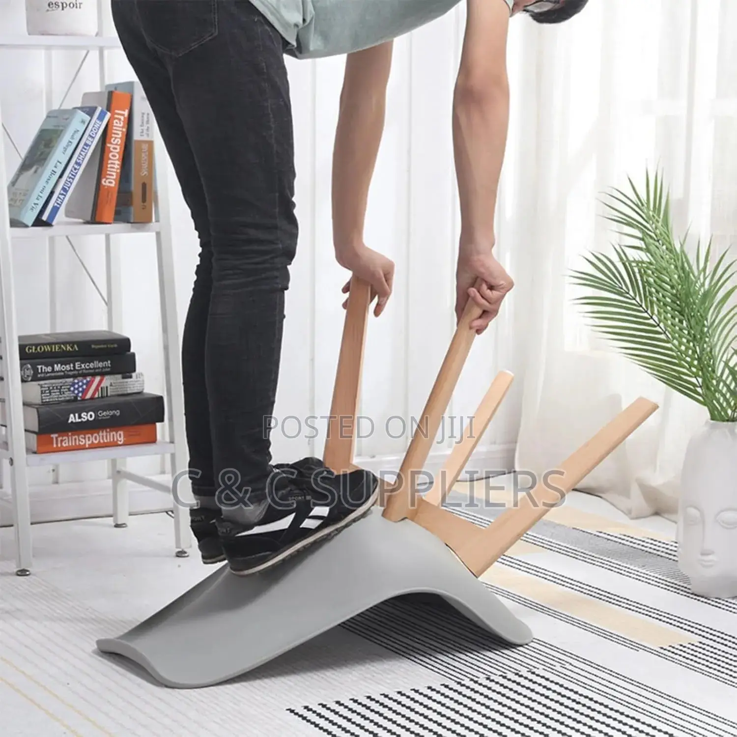 Armless Heavy Duty Eames Plastic Chair.