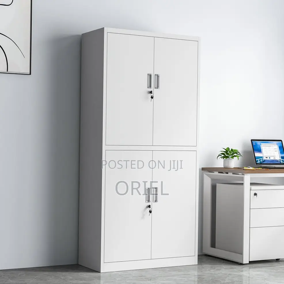 Office Cabinet : 4-Door Lockable Filing Cabinet
