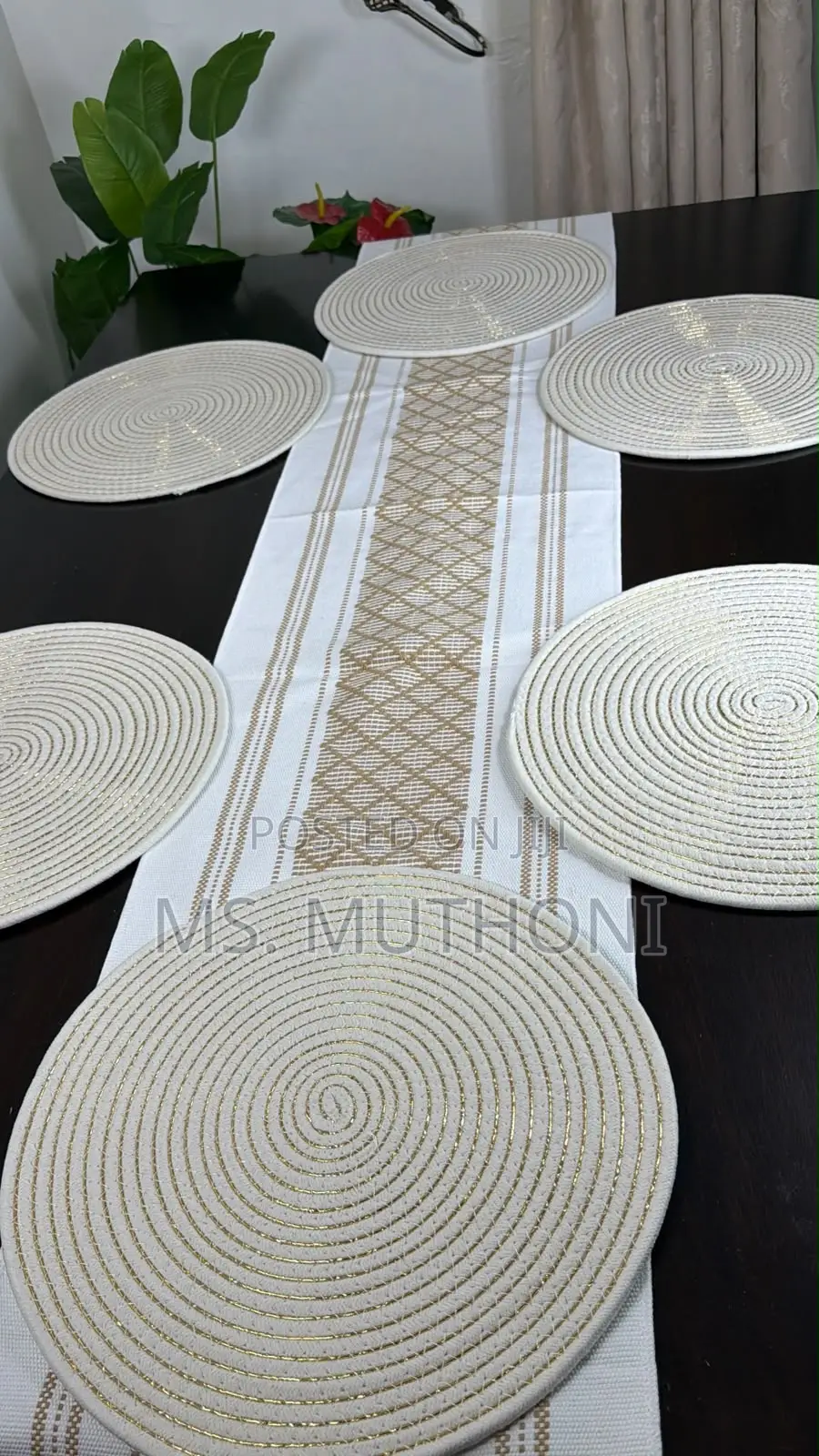 6 PCs 38cm Round | Cotton Rope | Thick Durable Table Mats
