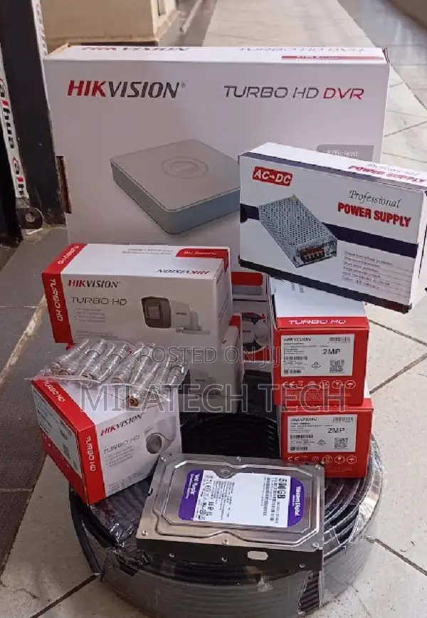 Hikvision 4CH Camera Security System | Complete CCTV Kit