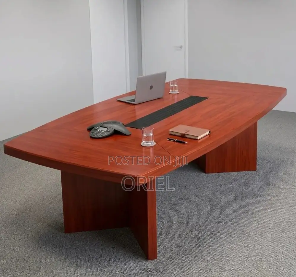 Office Table : 2400MM Conference Meeting Mahogany Table