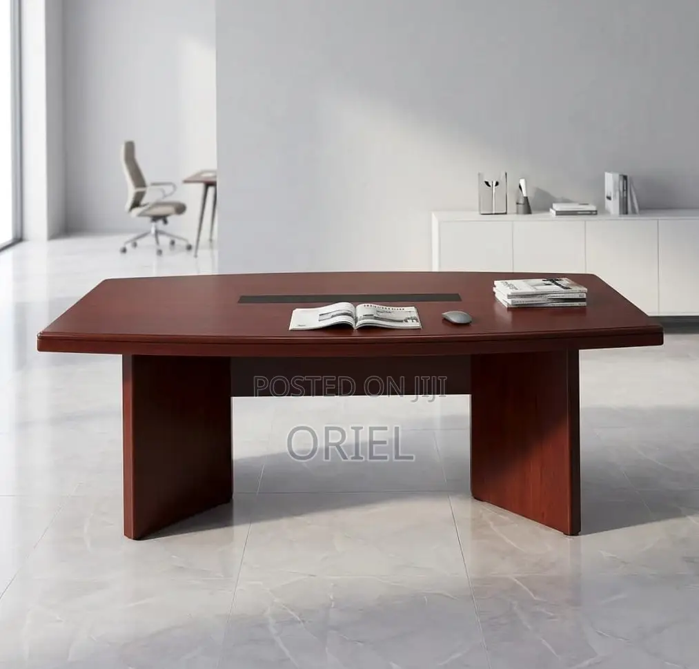 Office Table : 2400MM Conference Meeting Mahogany Table