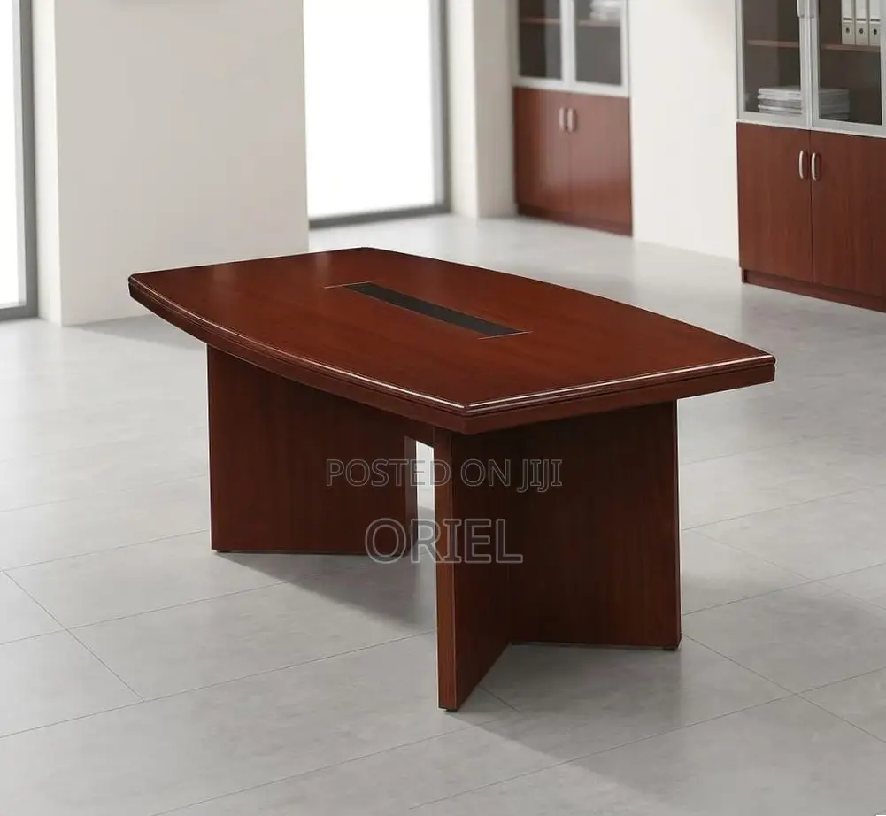 Office Table : 2400MM Conference Meeting Mahogany Table