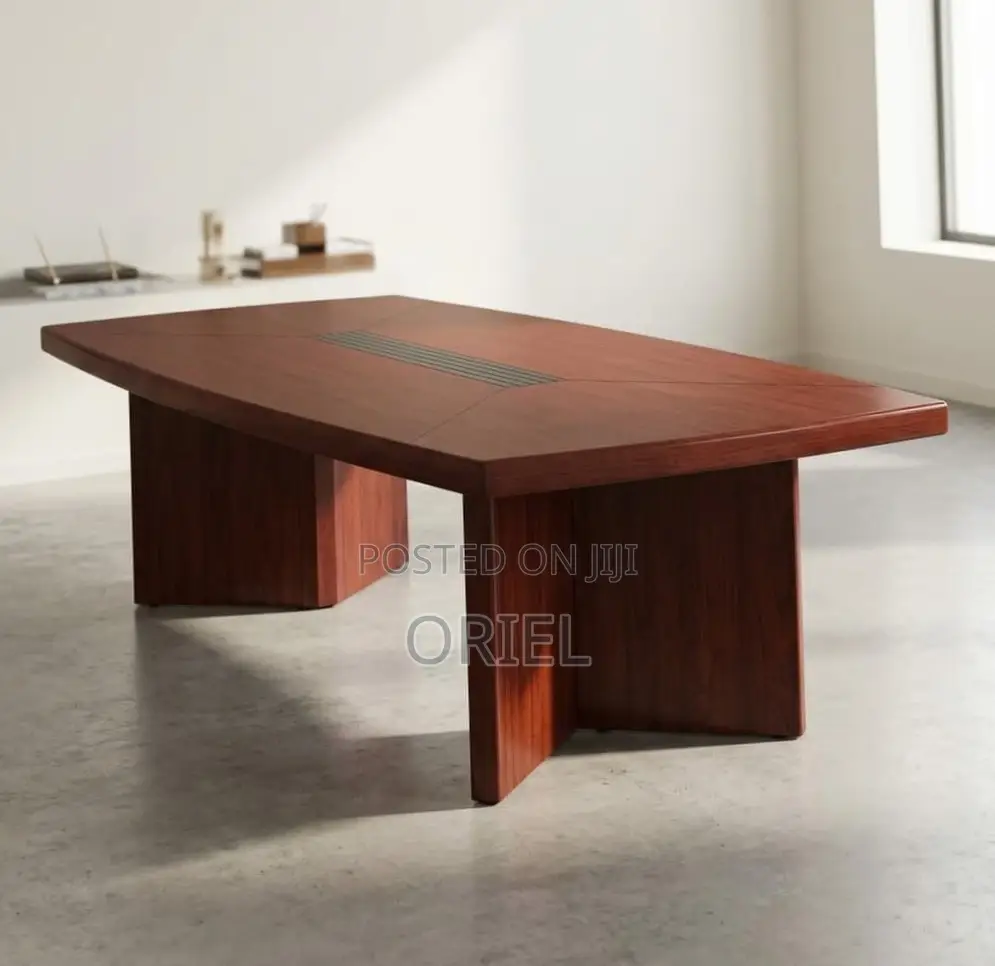 Office Table : 2400MM Conference Meeting Mahogany Table
