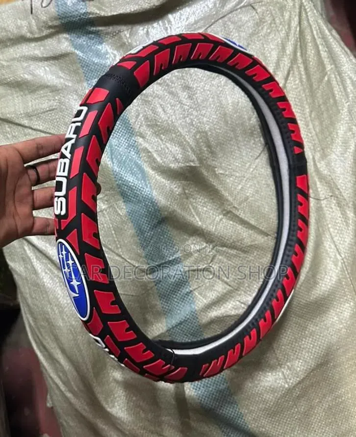 Nissan or Subaru Branded Logo 38cm Steering Wheel Cover