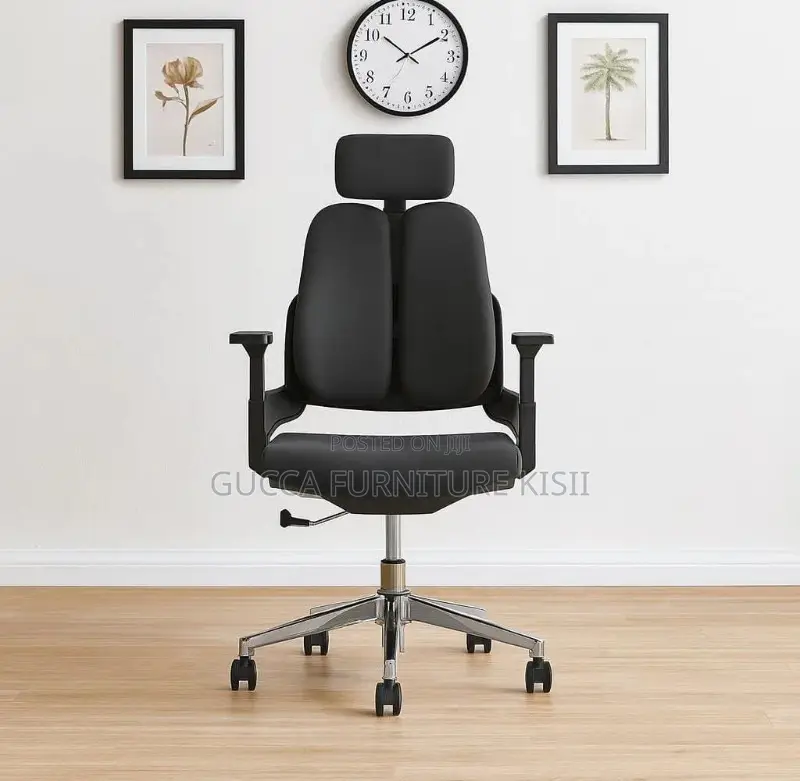 Office Chair; Dual Orthopedic Reclining Office Seat