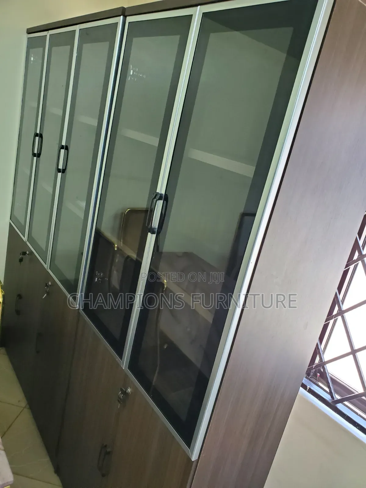3 Door and 5 Door Display Storage Cabinet
