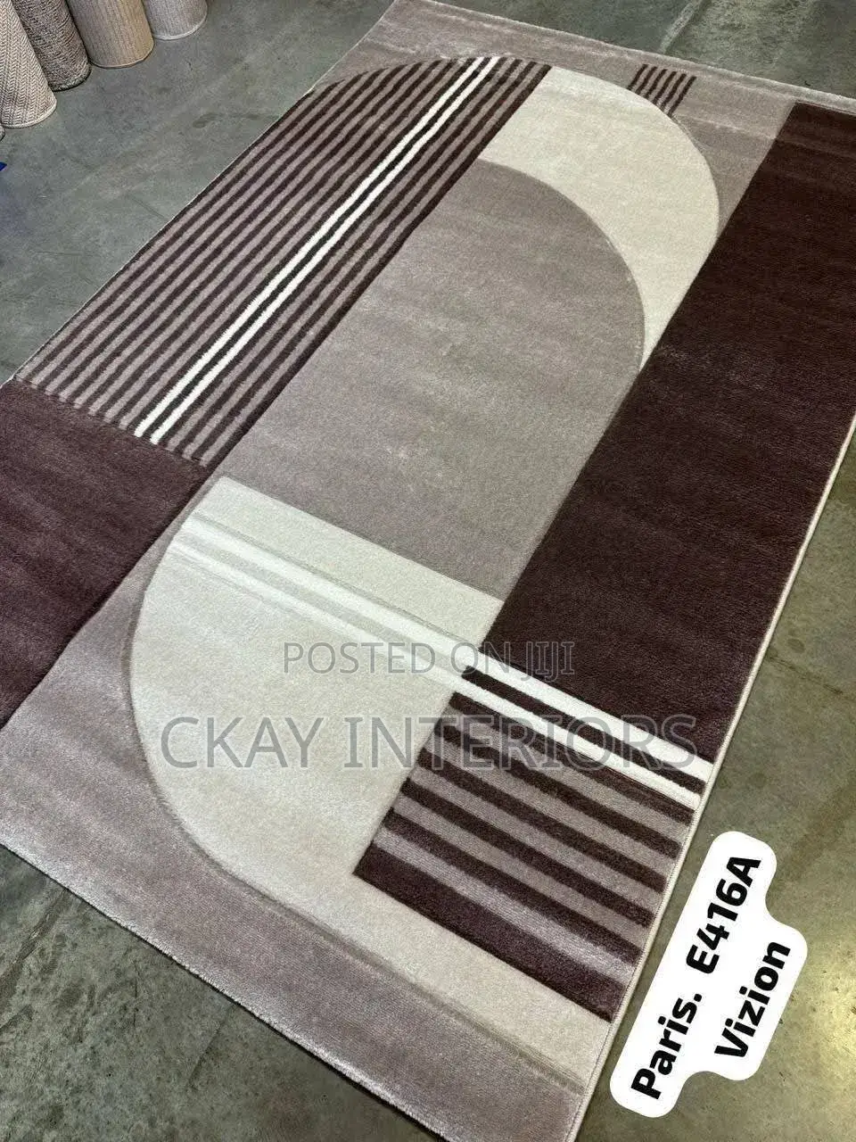 Brown Themes 7 by 10 Paris Floor Carpets
