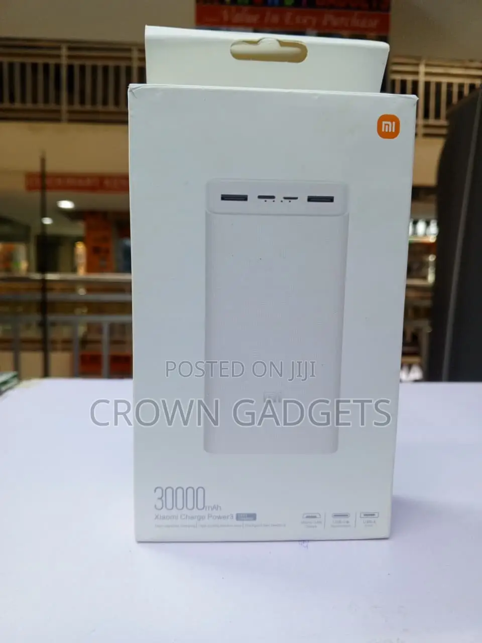 Mi 30000mAh Power Bank High Capacity Fast Charger