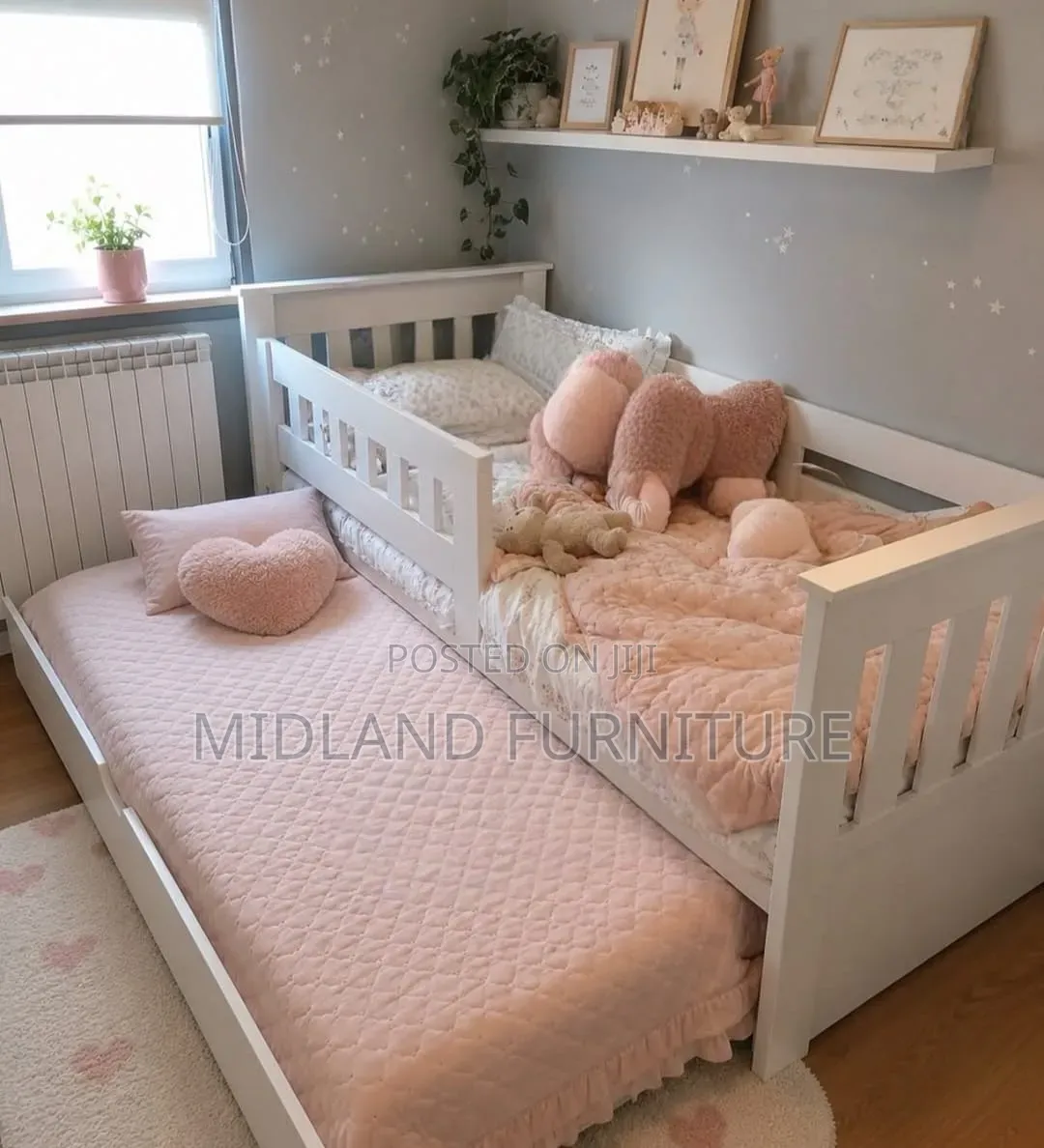 Children Bed With a Trundle Bed Available on Order Pay on Delivery