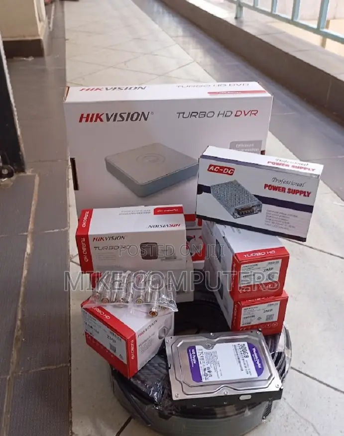 Real Time Capture 4 Hikvision 1080p CCTV Cameras Complete System