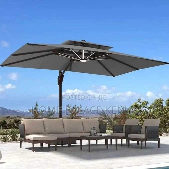 Outdoor Umbrella; Premium Patio Garden Umbrella for Outdoor Seats