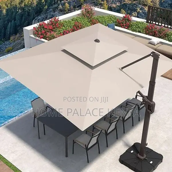 Outdoor Umbrella; Premium Patio Garden Umbrella for Outdoor Seats
