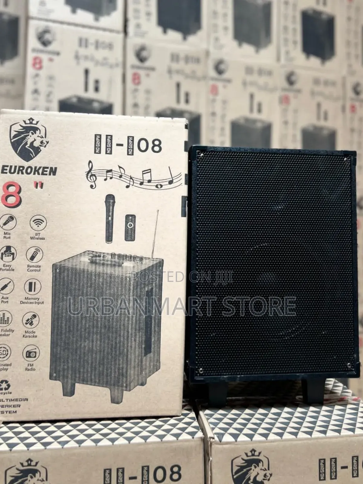 Party Euroken S-08, 8′′ Portable Rechargeable Trolley Speaker