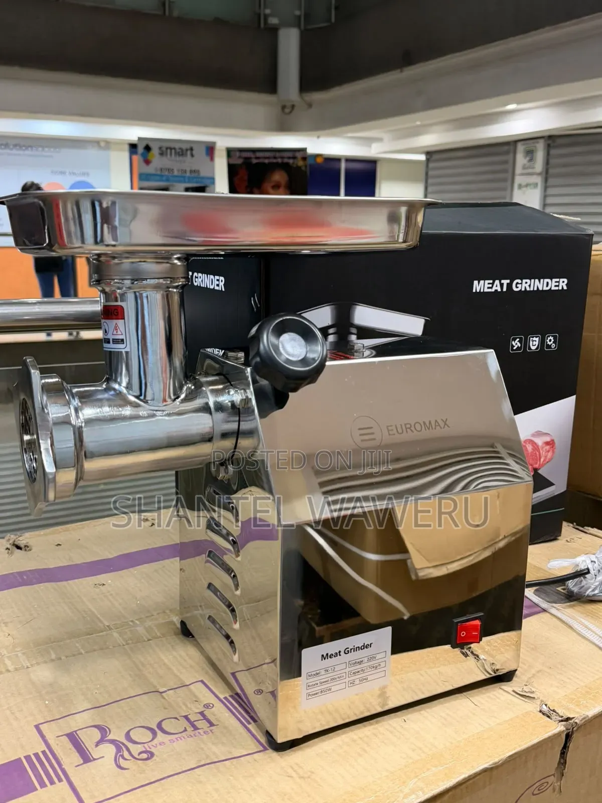 Euromax Electric Commercial Meat Mincer Tk/12 (170kg /Hr at `
