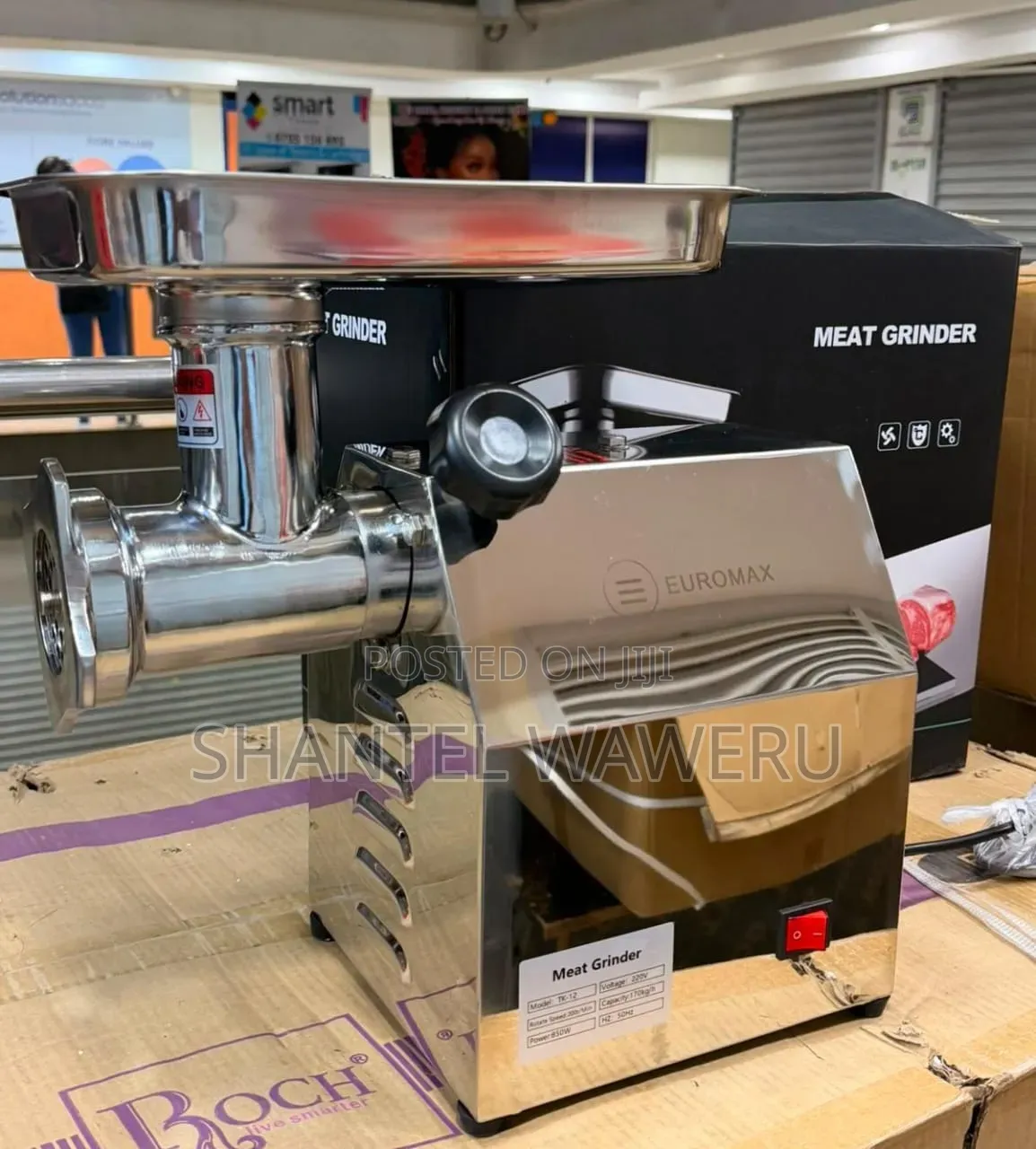 Euromax Electric Commercial Meat Mincer Tk/12 (170kg /Hr at `