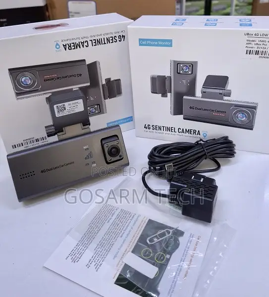 Ubox Dual Lens 4G Vehicle Monitor Front and Rear Sentinel DashCam
