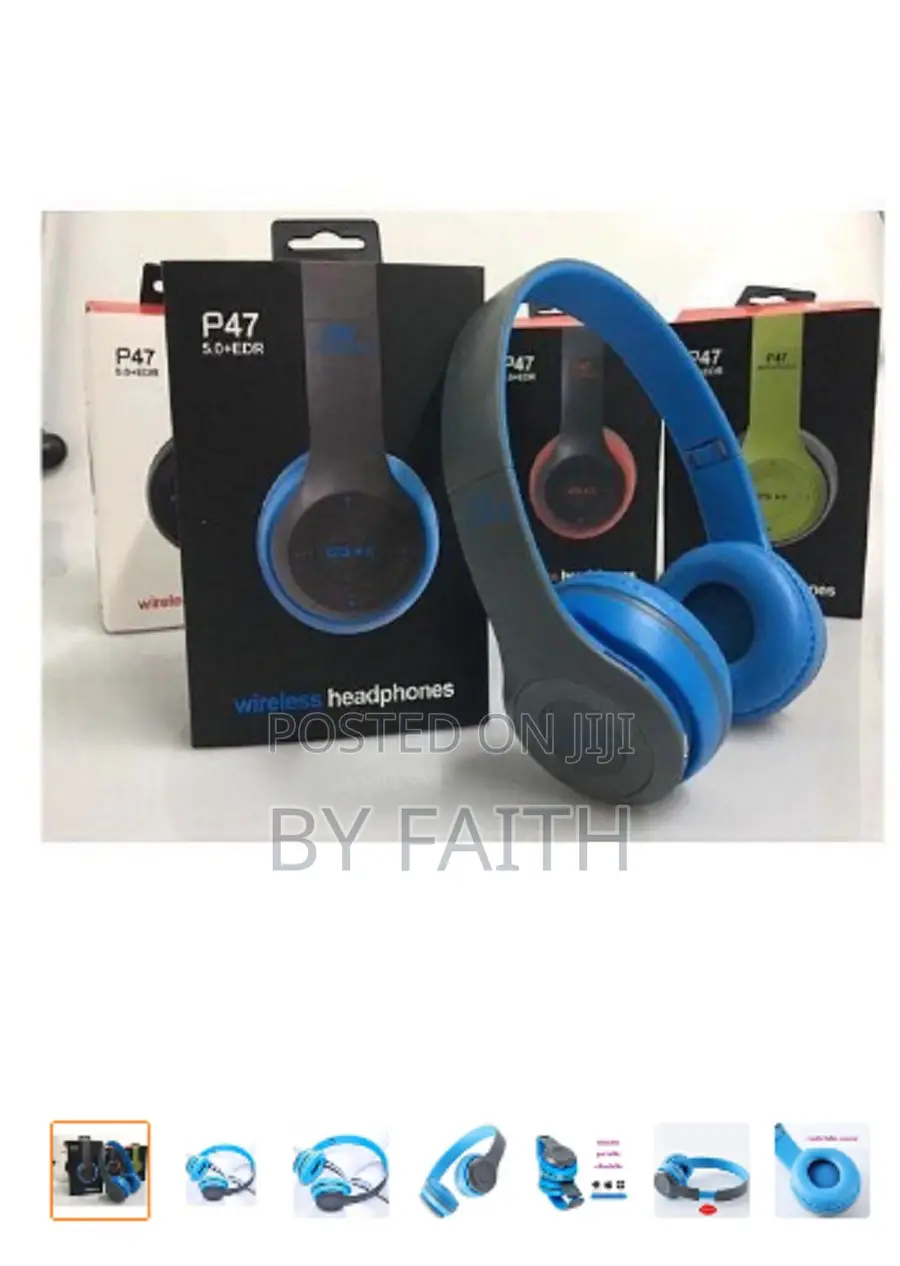 Executive P47 Sound Bluetooth Headphone Blue