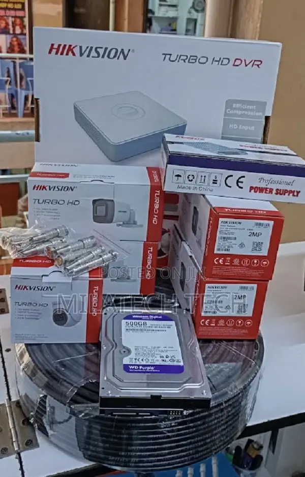 8 Channel Hikvision CCTV Full Kit | 8 Cameras + DVR + HDD