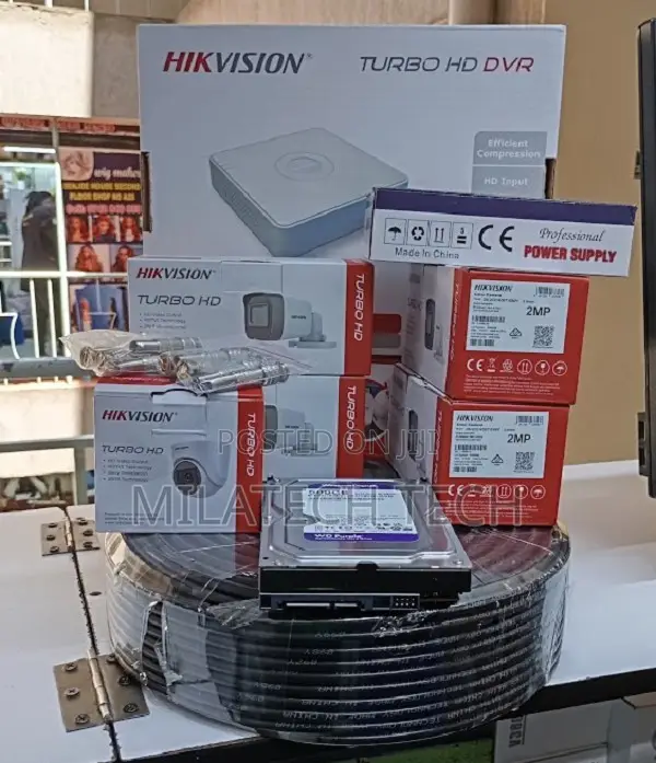 8CH Hikvision CCTV Full Set | 8 Cameras + DVR + Hard Disk