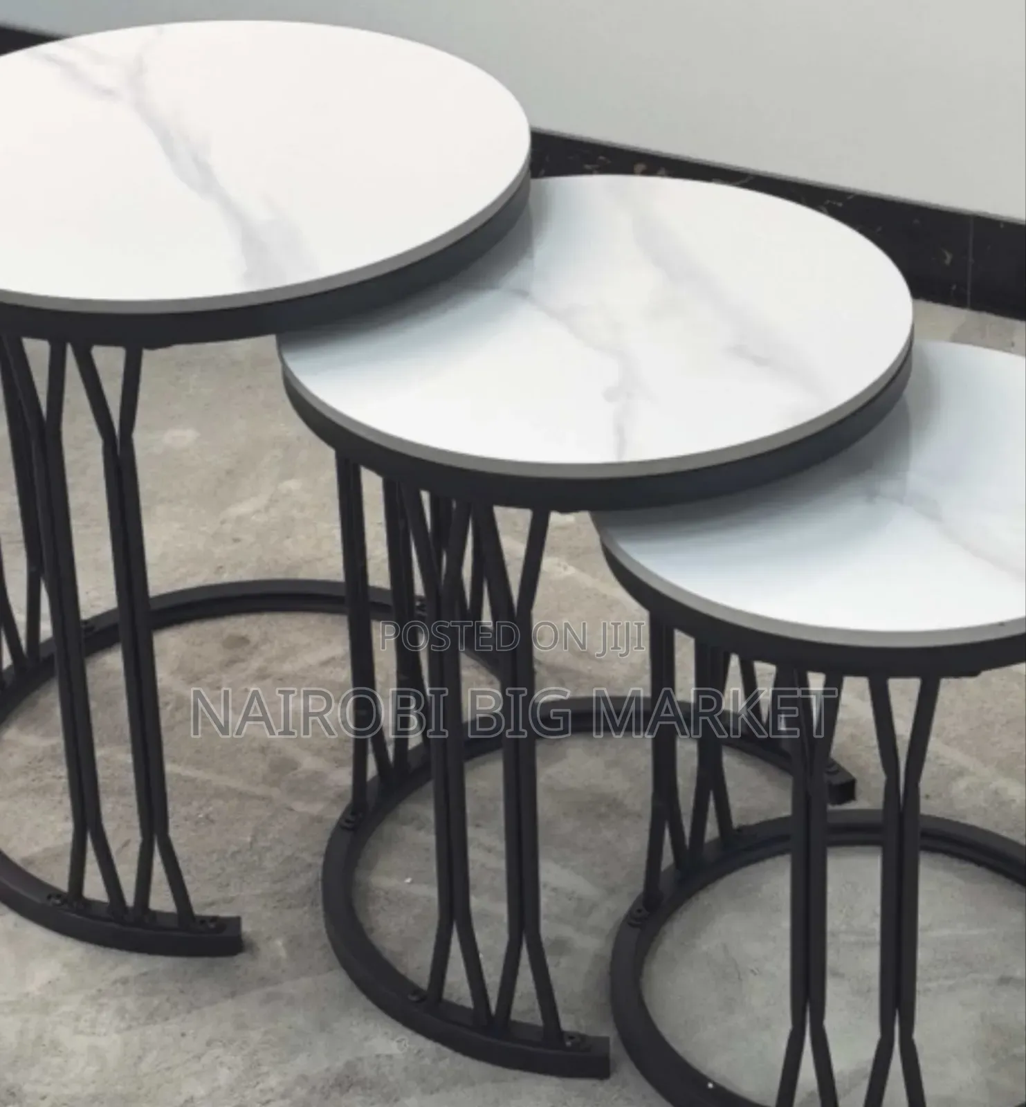 3 in 1 Executive Pure Marble Coffee Table