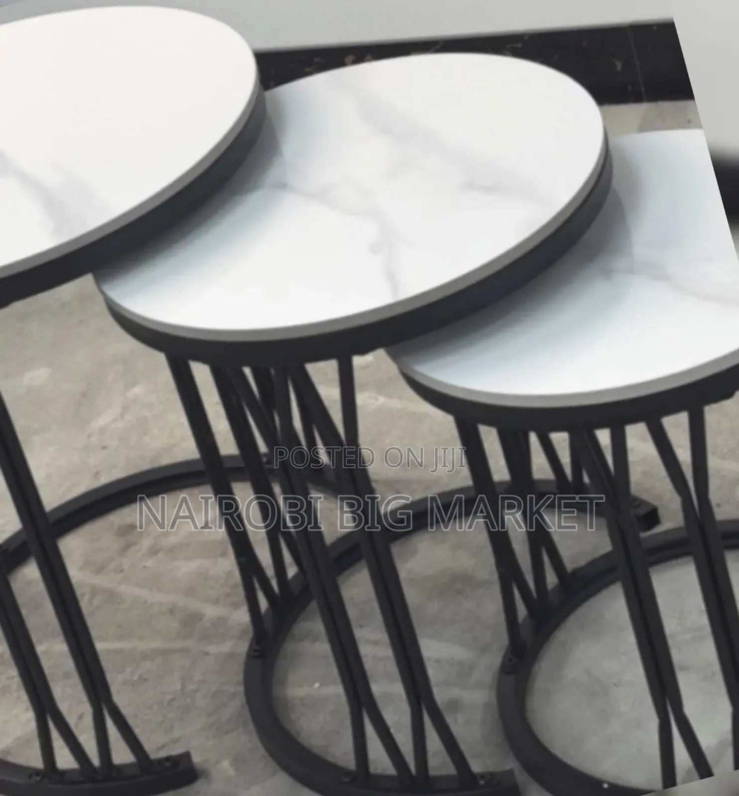 3 in 1 Executive Pure Marble Coffee Table