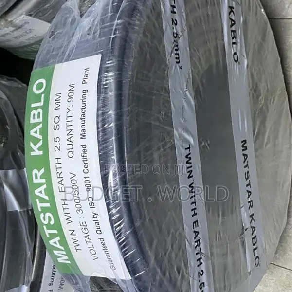 2.5mm Twin Earth Electrical Cable 90 Metres – 3 Core PVC Wire