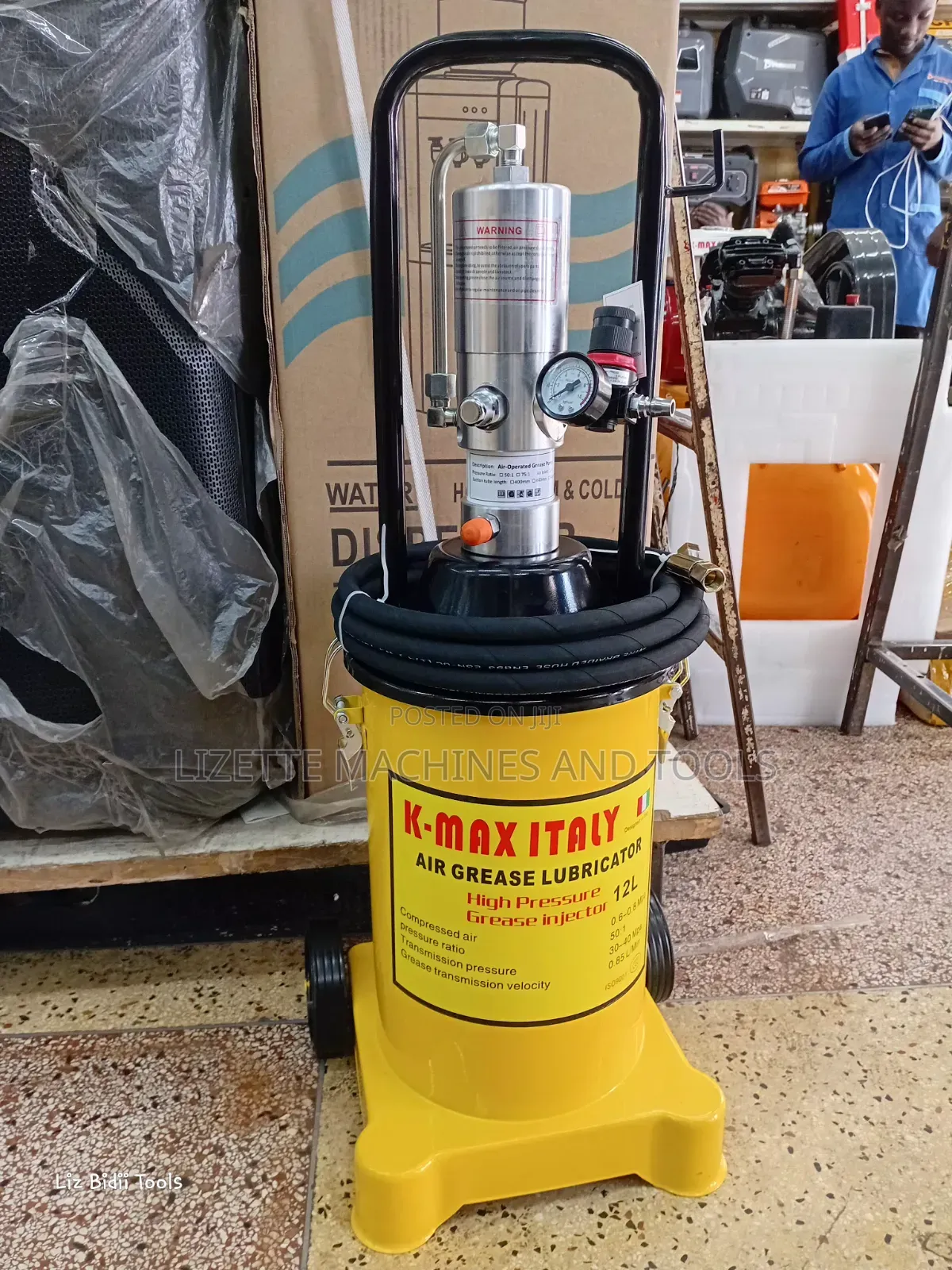 Kmax 12L Air Pressure Pneumatic Grease Bucket