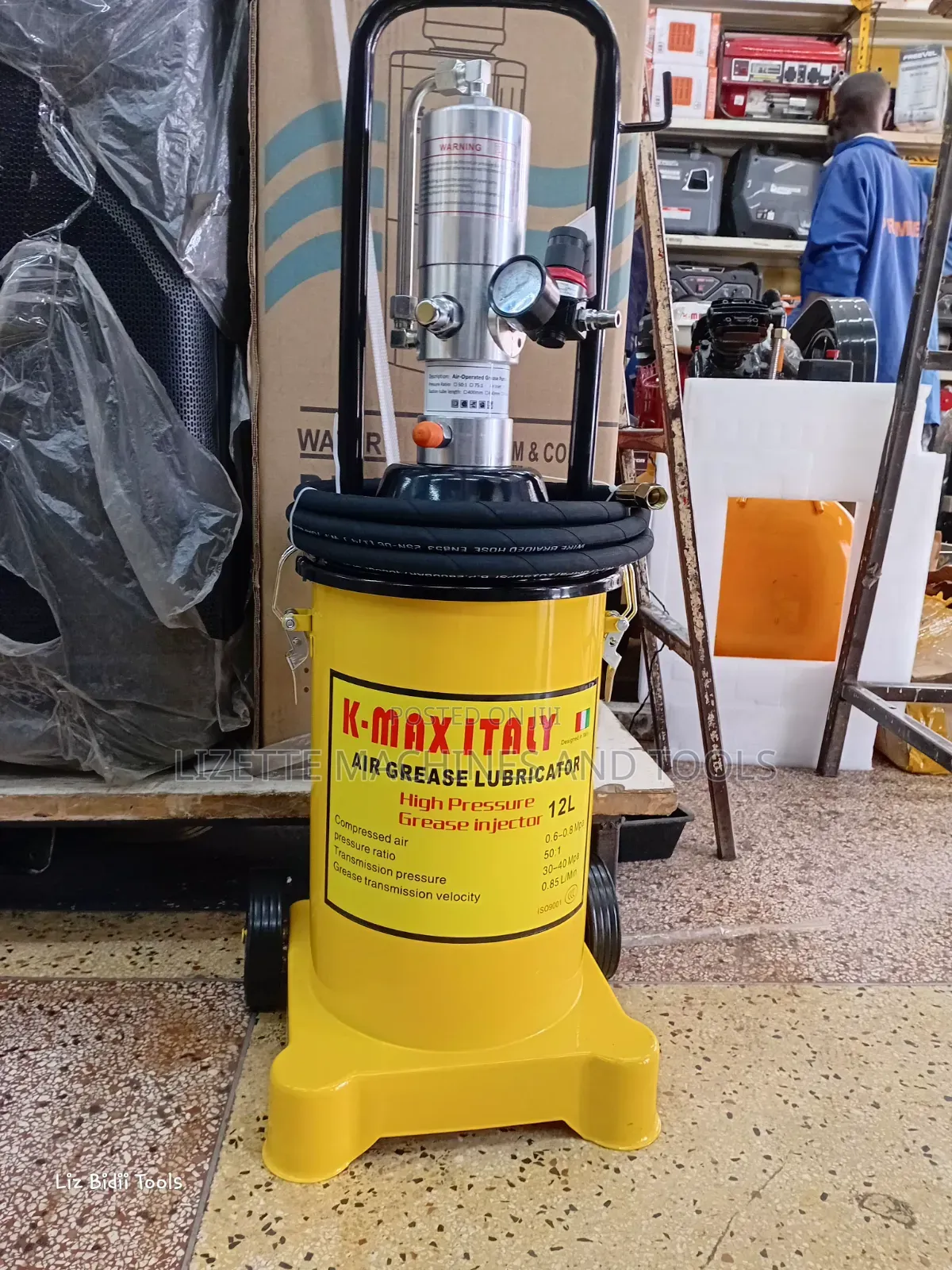 Kmax 12L Air Pressure Pneumatic Grease Bucket