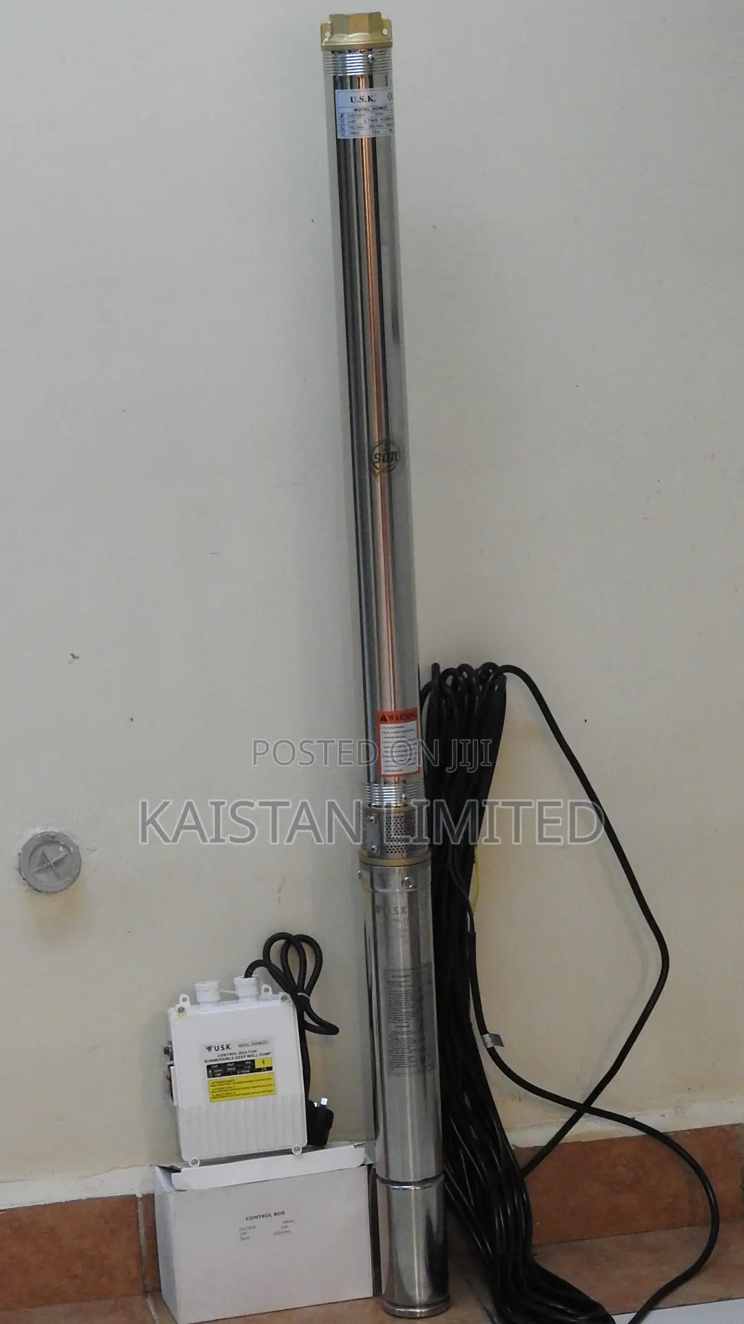Heavy Duty 1HP Borehole Submersible Pump – 750W | 126 Metres