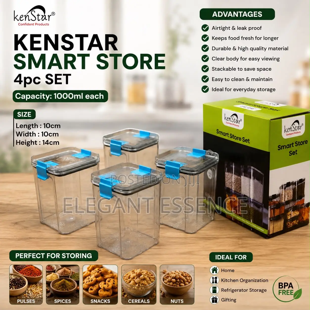 Kenstar Smart Store 4pc Set 1ltr