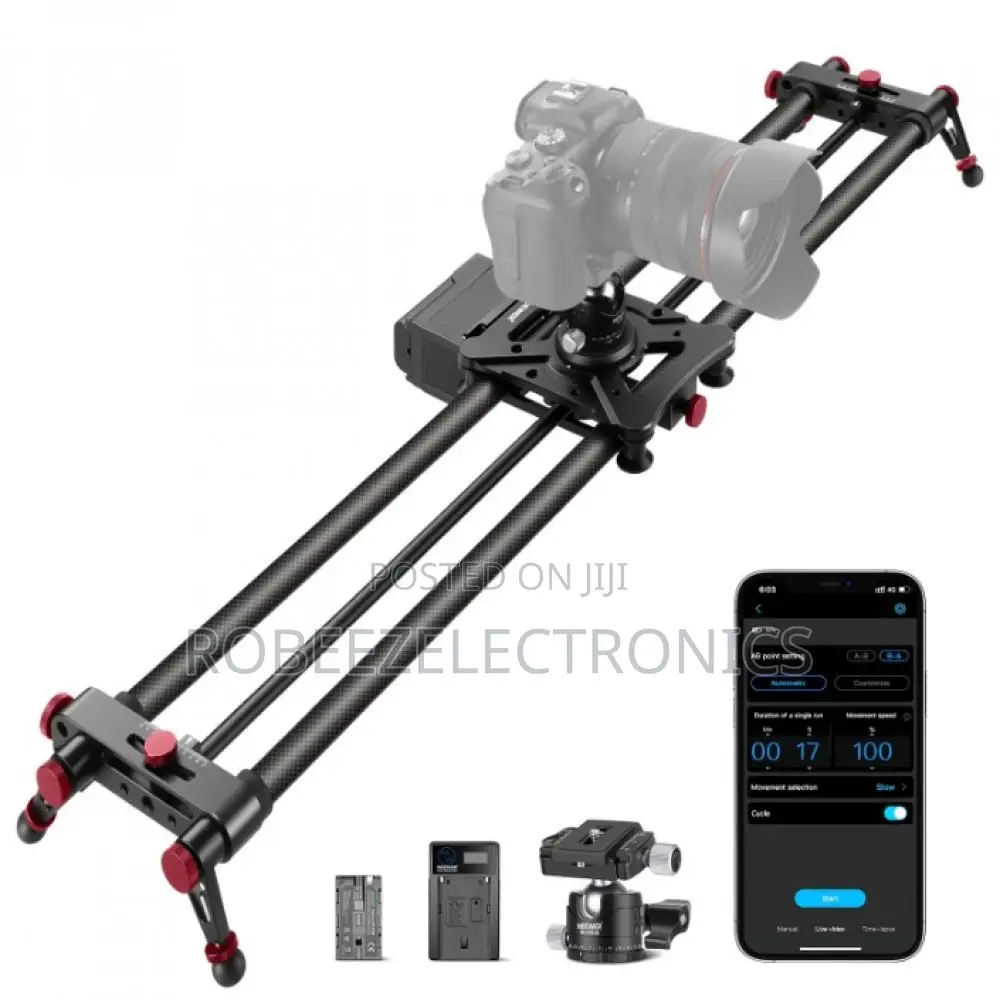 NEEWER ER1 120cm Carbon Fiber Camera Slider With Wireless App Control