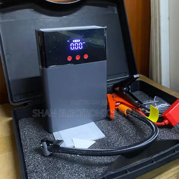 Emergency Kit With the Q7 80000mAh Car Jump Starter and Tyre Inflator.