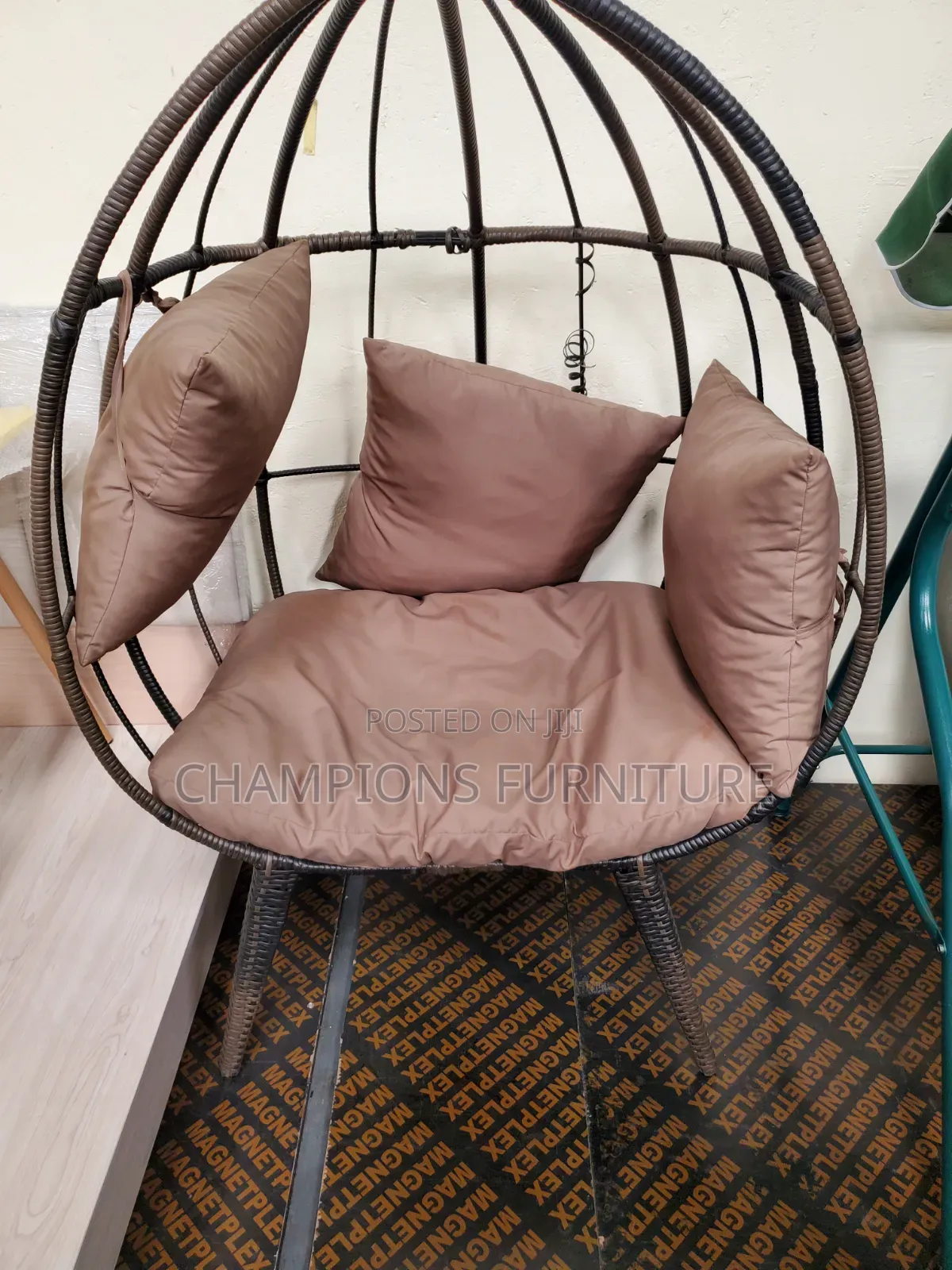 Outdoor Rattan Cage Egg Chair