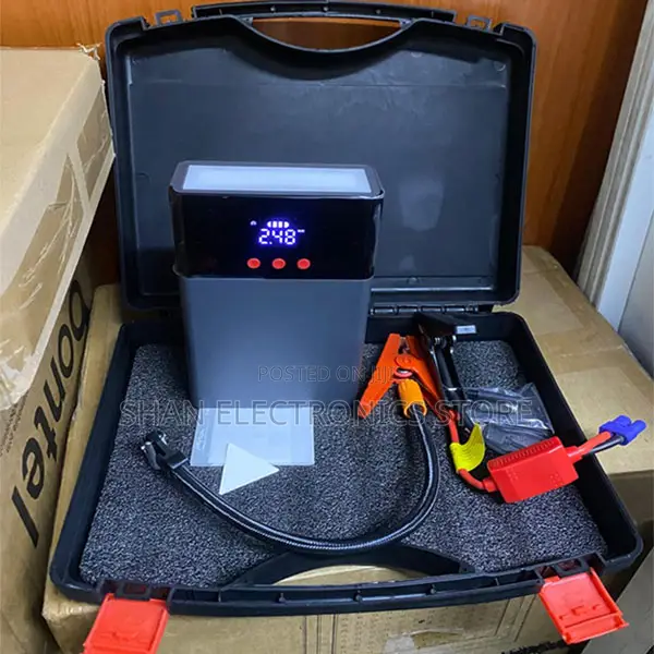 Digital Tyre Inflator Q7 80000mAh Vehicle Jump Starterportable Design